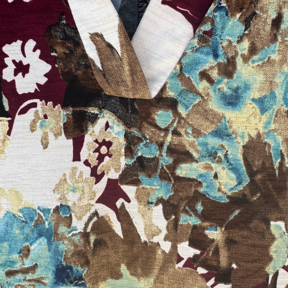 Floral V-Neck Women's Top sz 3x - Picture 4 of 4